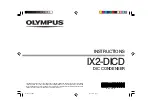 Olympus IX2-DICD Instructions Manual предпросмотр