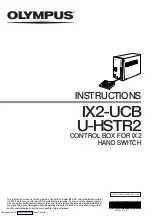 Olympus IX2-UCB Instructions Manual preview