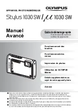 Olympus Li-50B - Stylus 1030 SW 10.1MP Digital Camera (French) Manuel preview