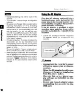 Preview for 10 page of Olympus LS-10 - Linear PCM Recorder 2 GB Digital Voice Instructions Manual