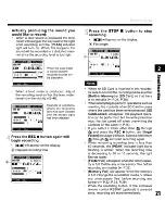 Preview for 21 page of Olympus LS-10 - Linear PCM Recorder 2 GB Digital Voice Instructions Manual