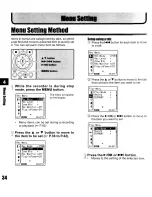 Preview for 34 page of Olympus LS-10 - Linear PCM Recorder 2 GB Digital Voice Instructions Manual