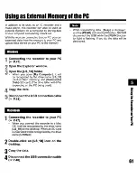 Preview for 61 page of Olympus LS-10 - Linear PCM Recorder 2 GB Digital Voice Instructions Manual