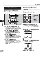 Предварительный просмотр 44 страницы Olympus LS-3 Detailed Instructions