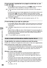 Preview for 64 page of Olympus m 810 (French) Manuel Avancé