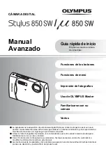 Предварительный просмотр 1 страницы Olympus m 850 SW (Spanish) Advance Manual