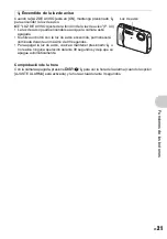 Предварительный просмотр 21 страницы Olympus m 850 SW (Spanish) Advance Manual