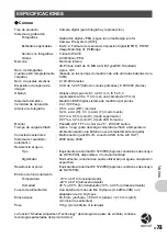 Preview for 73 page of Olympus m 850 SW (Spanish) Advance Manual