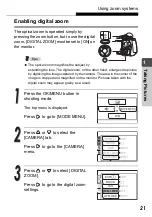 Preview for 21 page of Olympus M-mini Digital Advanced Manual