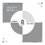 Olympus m:robe MR-F20 Series User Manual preview