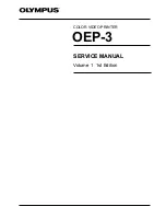 Предварительный просмотр 1 страницы Olympus OEP-3 Service Manual