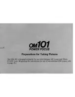 Preview for 8 page of Olympus OM 101 Power Focus Instructions Manual