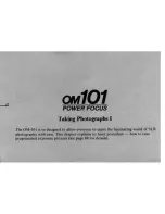 Preview for 16 page of Olympus OM 101 Power Focus Instructions Manual