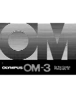 Предварительный просмотр 1 страницы Olympus om-3 Instructions Manual