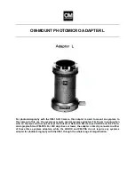 Preview for 1 page of Olympus OM-MOUNT PHOTOMICRO ADAPTER L User Manual