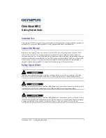 Olympus OmniScan MX2 Getting Started Manual preview