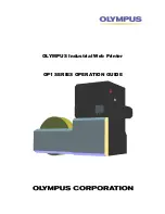 Preview for 1 page of Olympus OP1 SERIES Operation Manual