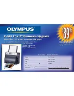 Olympus P 400 Firmware Upgrade Manual preview