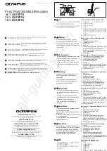 Olympus Porro Prism 8x42 EXPS I Instructions preview