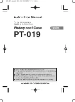 Предварительный просмотр 1 страницы Olympus PT-019 Instruction Manual