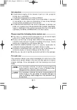 Предварительный просмотр 2 страницы Olympus PT-022 Instruction Manual