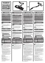 Olympus RS27H Manual preview