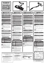 Preview for 2 page of Olympus RS27H Manual