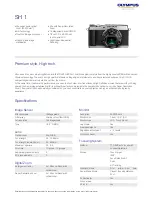 Preview for 1 page of Olympus SH-1 Specifications