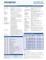 Preview for 2 page of Olympus SP-310 Specifications