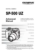 Preview for 1 page of Olympus SP-500 Advanced Manual