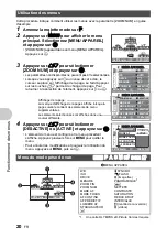 Preview for 20 page of Olympus SP 550 - Ultra Zoom Digital Camera Manuel Avancé