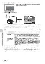 Preview for 24 page of Olympus SP 550 - Ultra Zoom Digital Camera Manuel Avancé