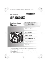 Предварительный просмотр 1 страницы Olympus SP-560 Instruction Manual