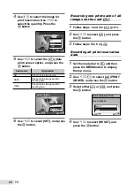 Предварительный просмотр 62 страницы Olympus SP-590 UZ - Digital Camera - Compact Instruction Manual