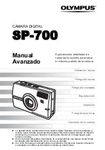 Olympus SP 700 - 6 Megapixel Digital Camera Manual Avanzado preview
