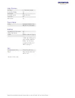 Preview for 4 page of Olympus SP-820UZ Specifications