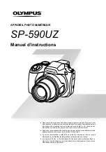 Preview for 1 page of Olympus SP590UZ - 12MP Digital Camera Manuel D'Instructions