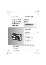 Предварительный просмотр 1 страницы Olympus Stylus 1010 Instruction Manual