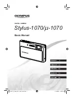 Olympus Stylus-1070 Basic Manual preview