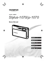 Предварительный просмотр 1 страницы Olympus Stylus-1070 Basic Manual