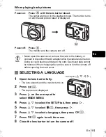 Предварительный просмотр 15 страницы Olympus STYLUS 400 Digital Basic Manual