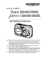 Preview for 2 page of Olympus Stylus 400 - Stylus 400 4MP Digital Camera Reference Manual