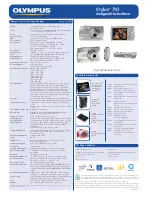 Preview for 2 page of Olympus STYLUS 710 Specifications