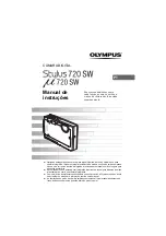 Предварительный просмотр 1 страницы Olympus Stylus 720 SW Manual De Instruções