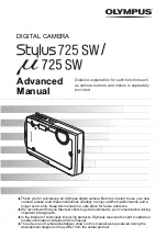 Предварительный просмотр 1 страницы Olympus Stylus 725 SW Advanced Manual