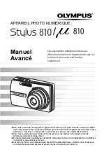 Olympus Stylus 810 - Stylus 810 8MP Digital Camera Manuel Avancé preview