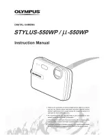 Предварительный просмотр 1 страницы Olympus Stylus m-550WP Instruction Manual