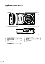 Предварительный просмотр 6 страницы Olympus STYLUS m-7030 (Portuguese) Manual De Instruções