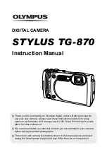 Preview for 1 page of Olympus STYLUS TG-870 Instruction Manual