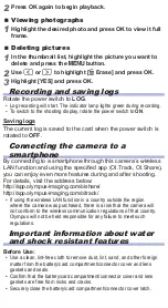 Preview for 5 page of Olympus Stylus TG-Tracker Quick Start Manual